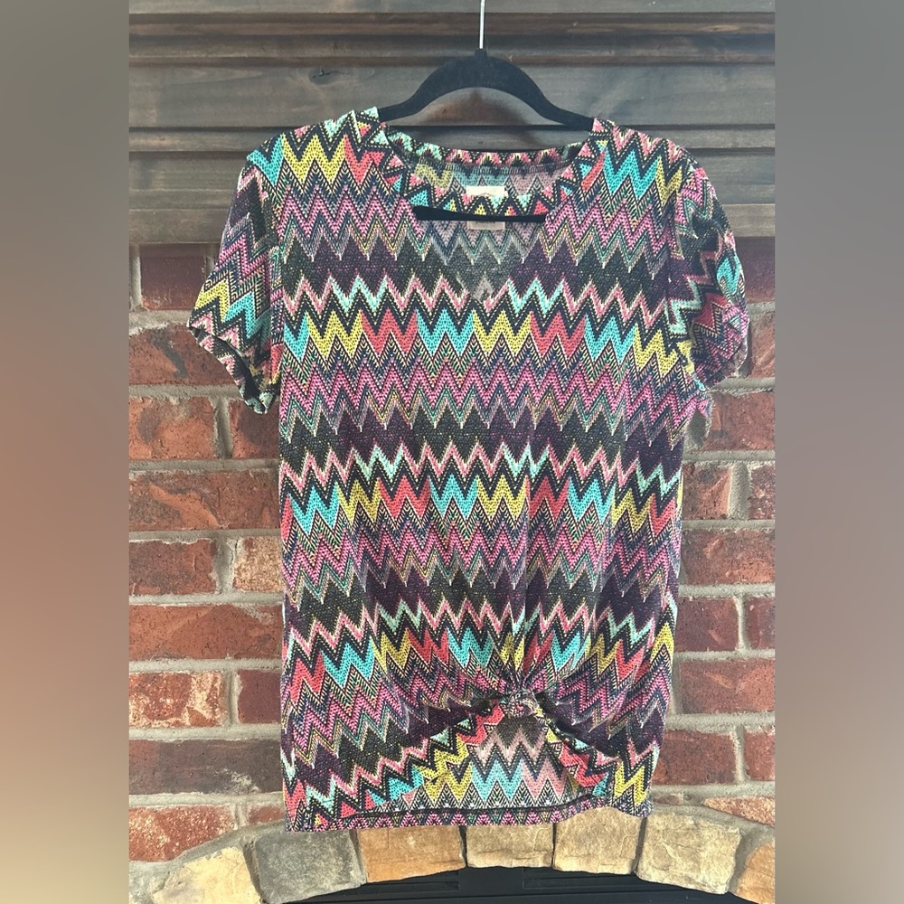 Chevron multi color too size small